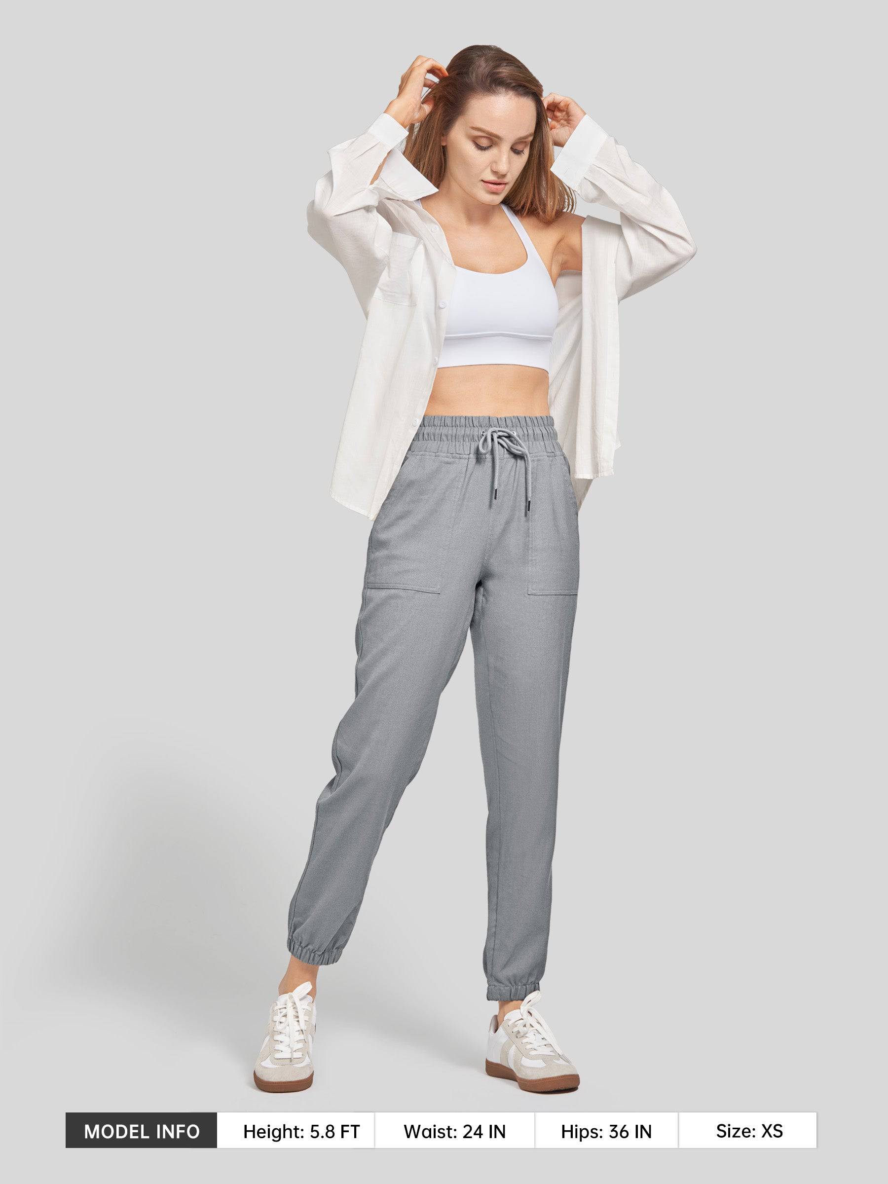 Women's Cotton Linen Joggers - Image 40