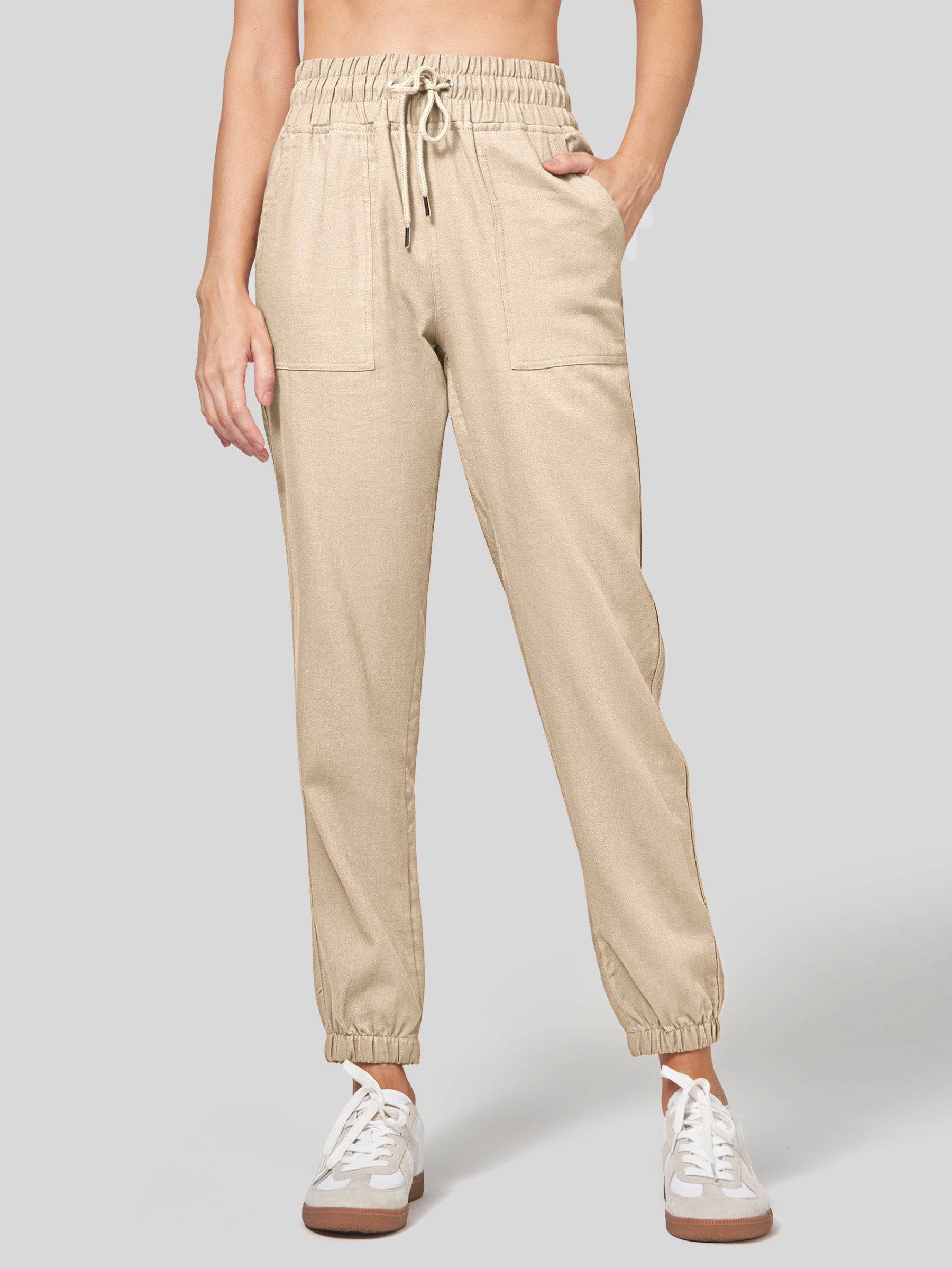 Women's Cotton Linen Joggers - Image 41