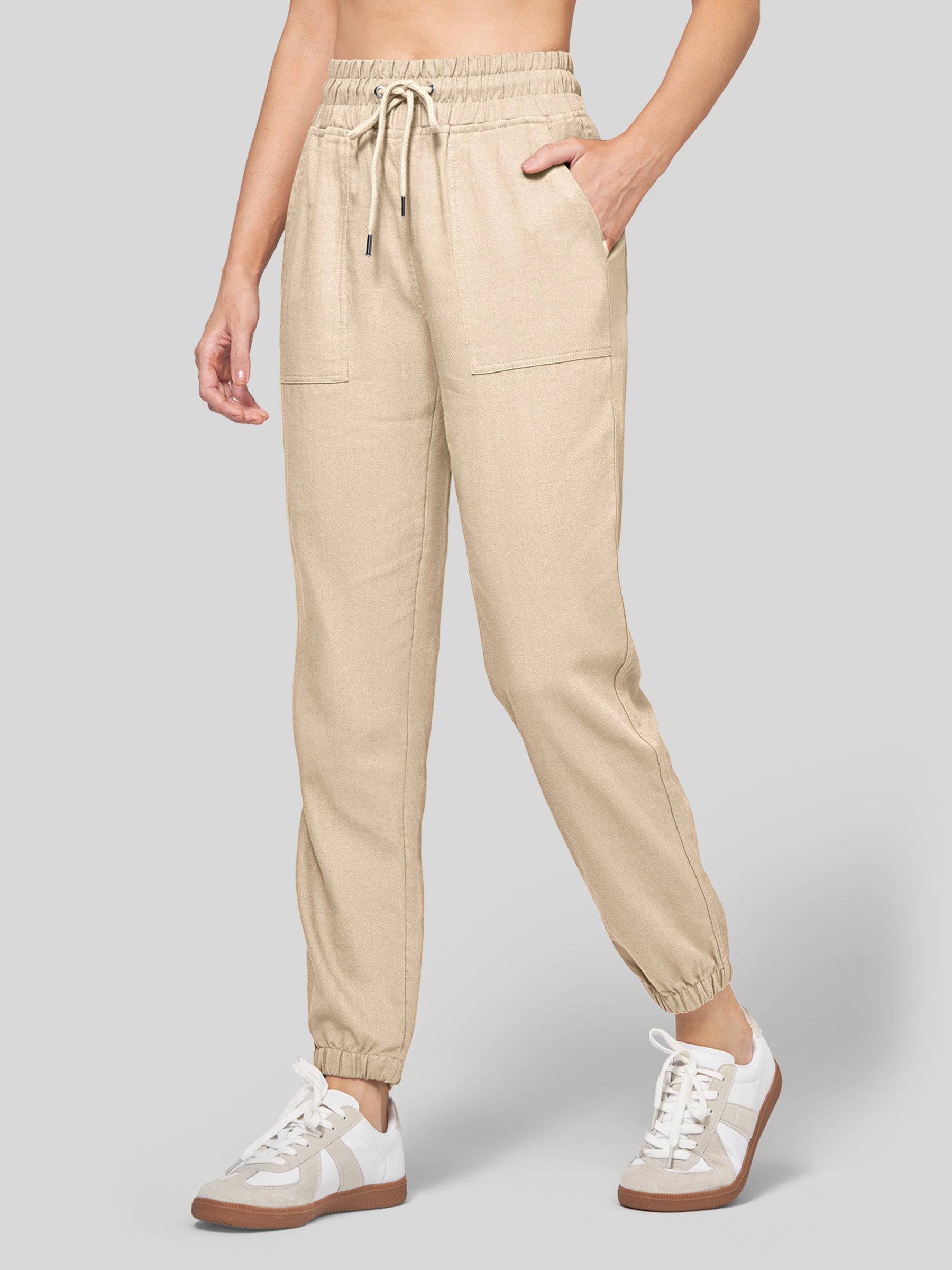 Women's Cotton Linen Joggers - Image 42