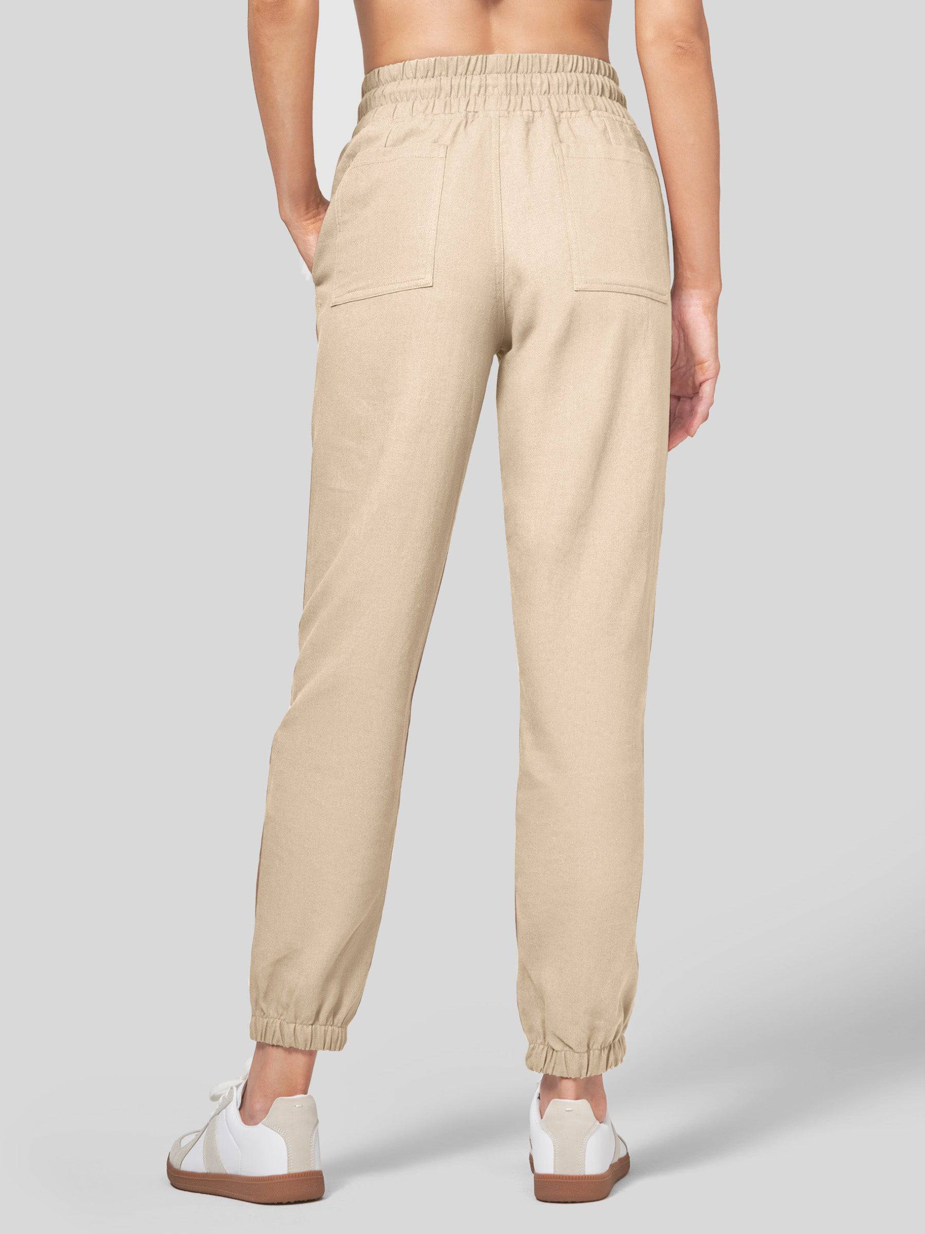 Women's Cotton Linen Joggers - Image 43