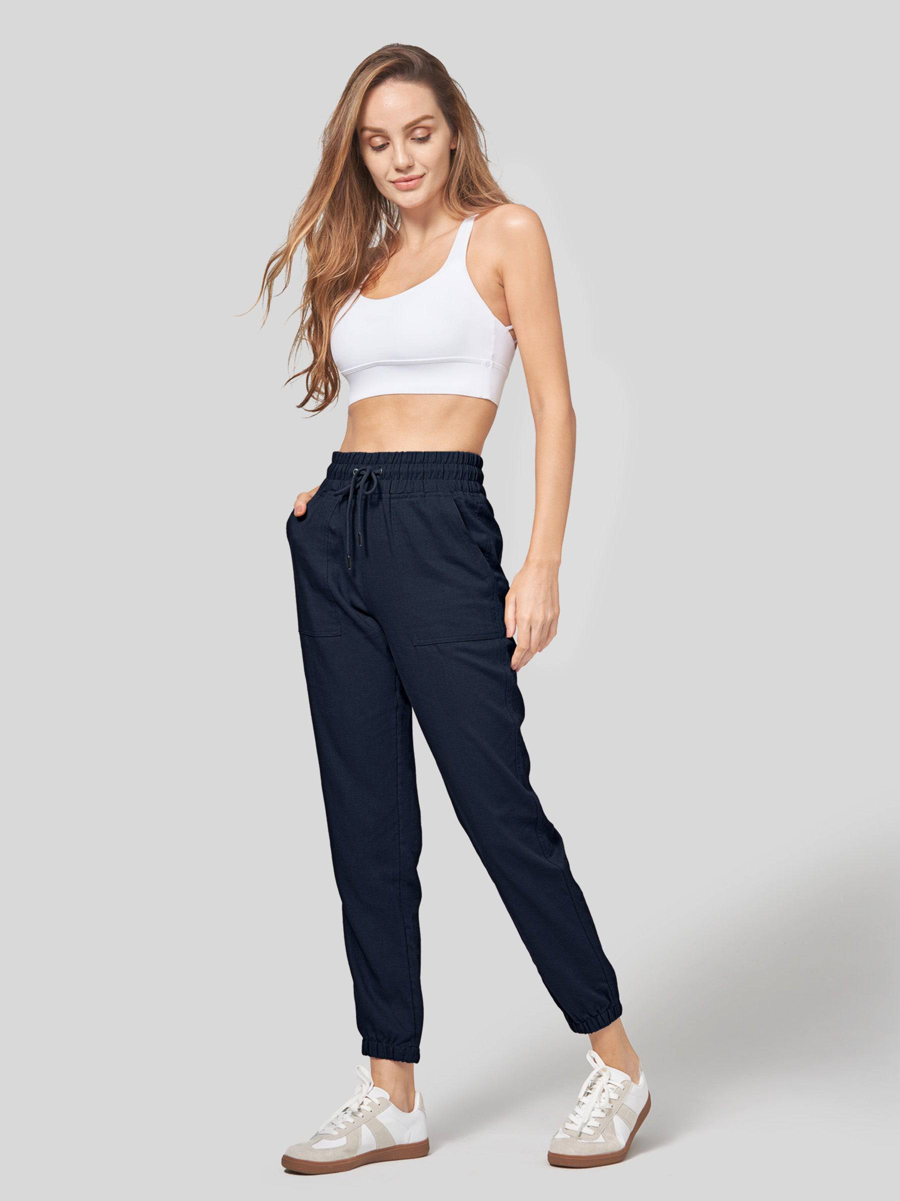 Women's Cotton Linen Joggers - Image 54