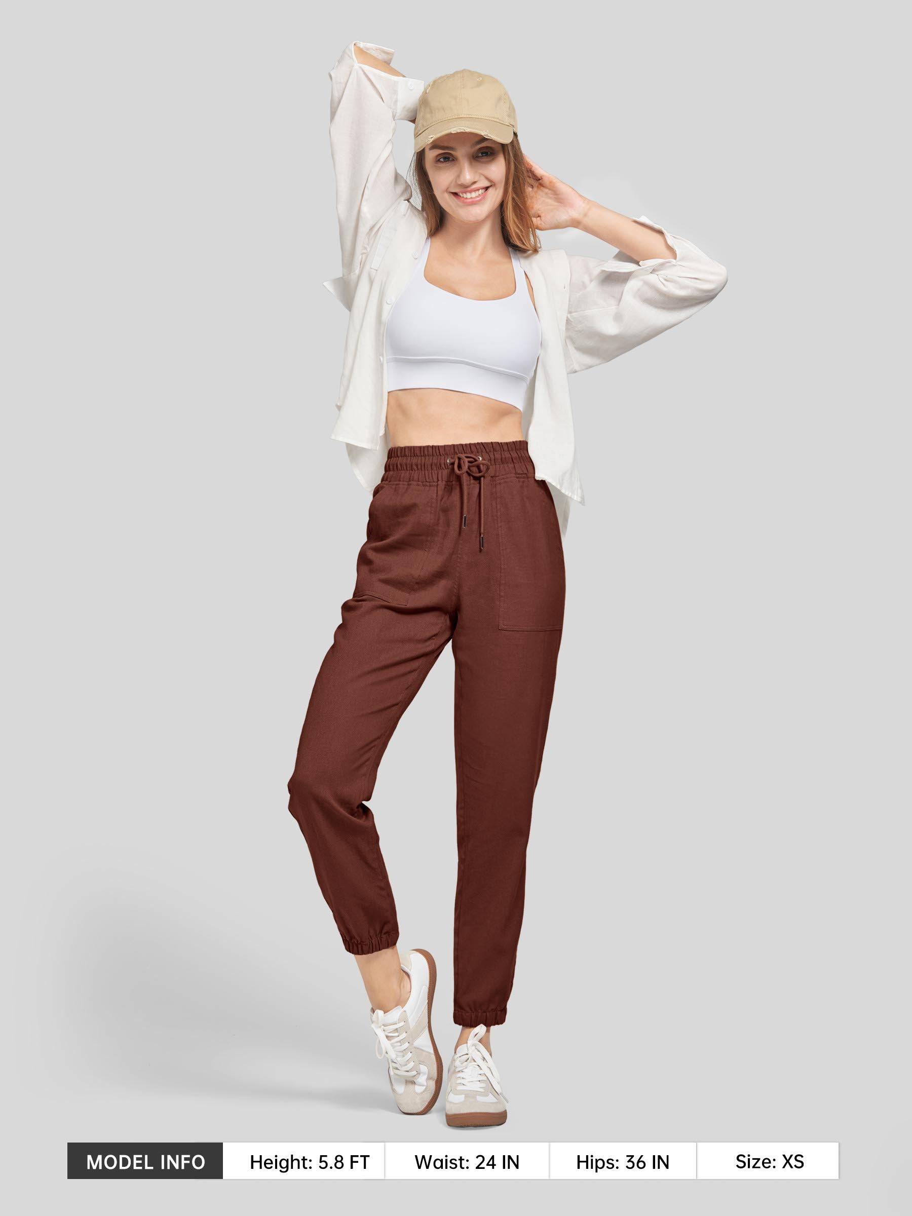 Women's Cotton Linen Joggers - Image 61