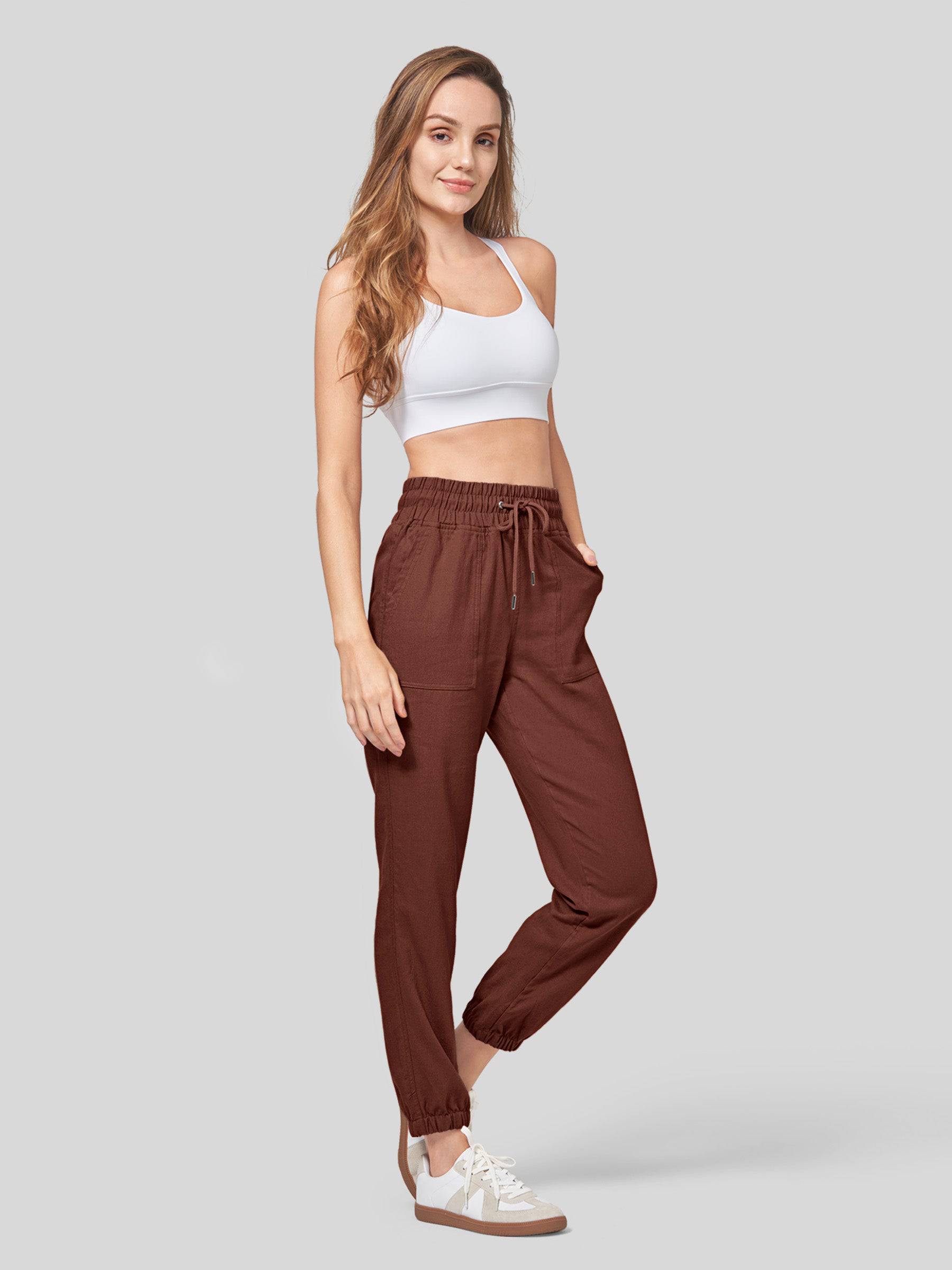 Women's Cotton Linen Joggers - Image 60