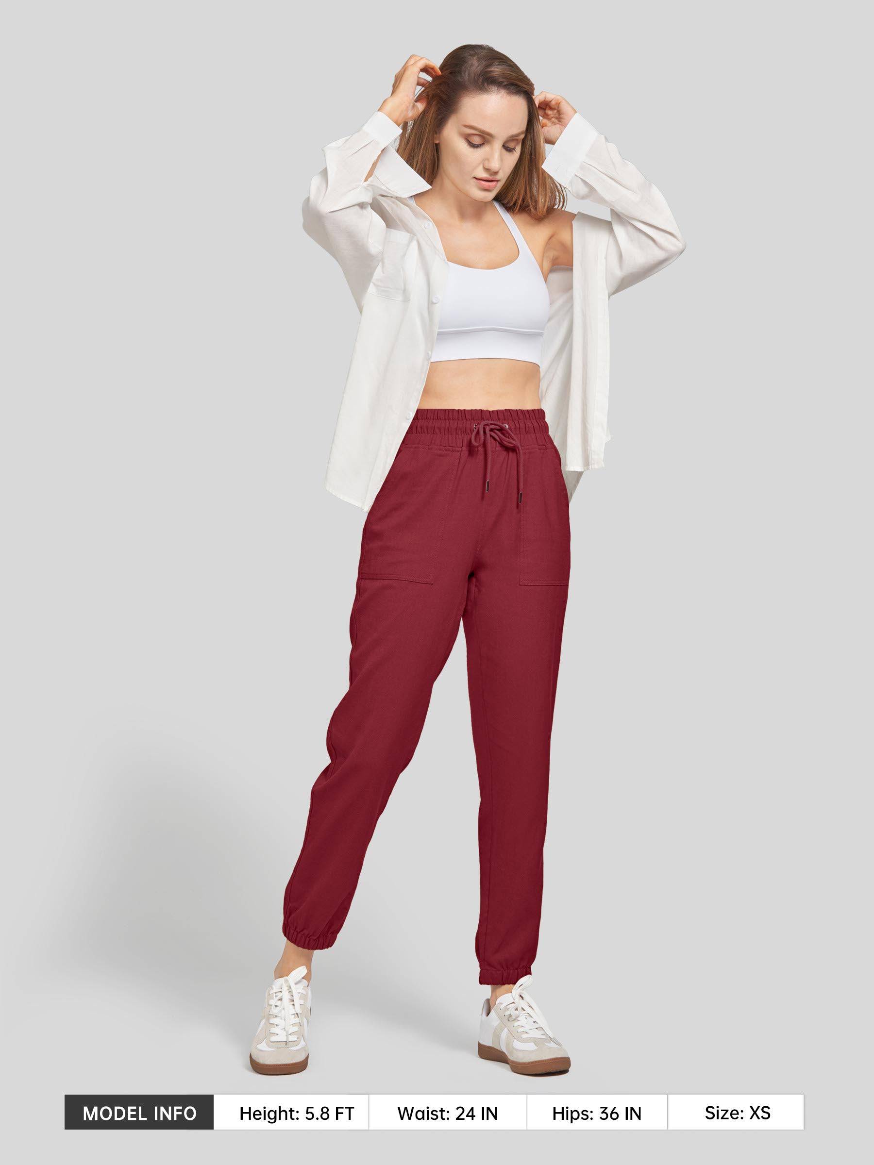 Women's Cotton Linen Joggers - Image 66