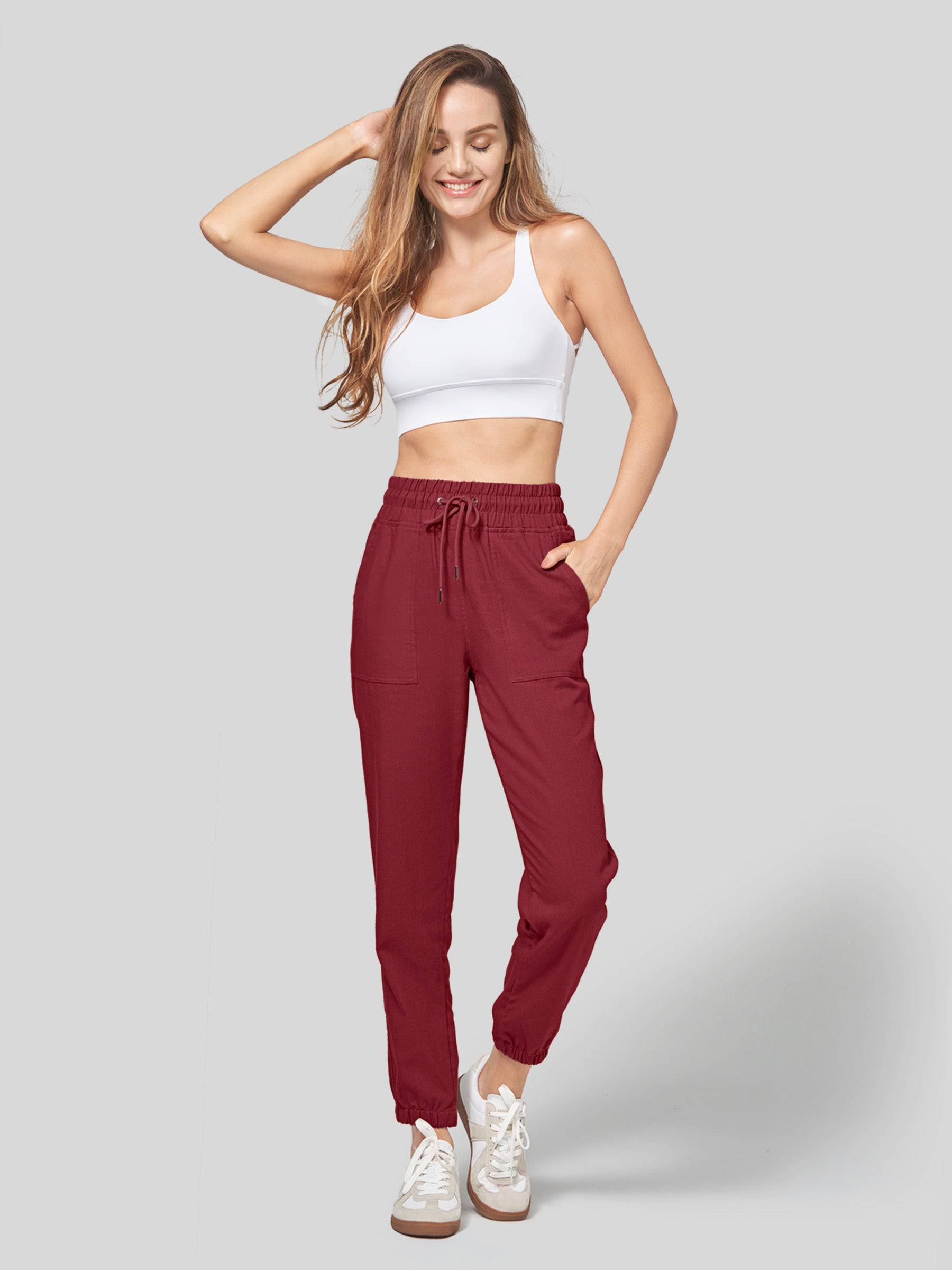 Women's Cotton Linen Joggers - Image 65