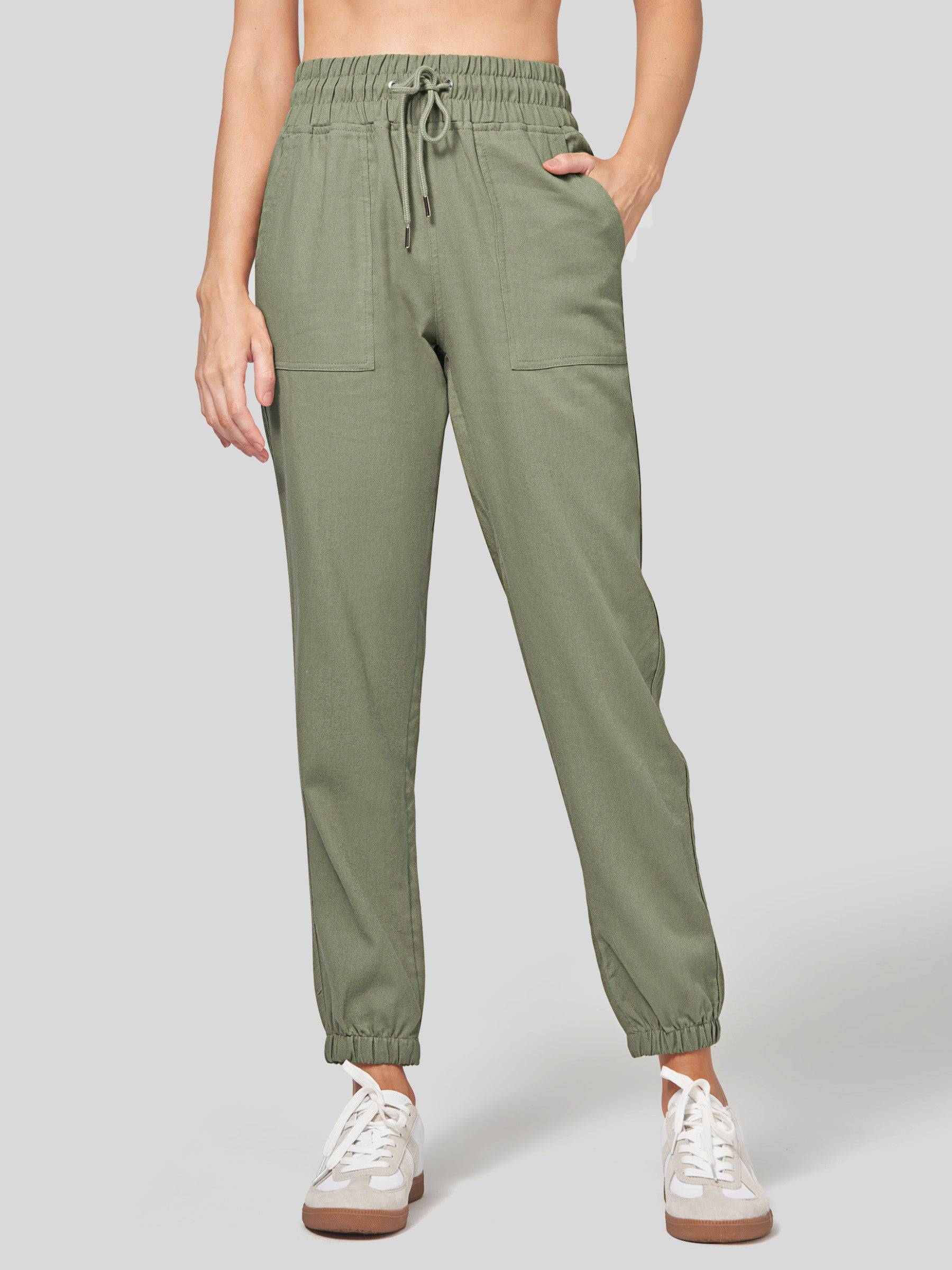 Women's Cotton Linen Joggers - Image 67
