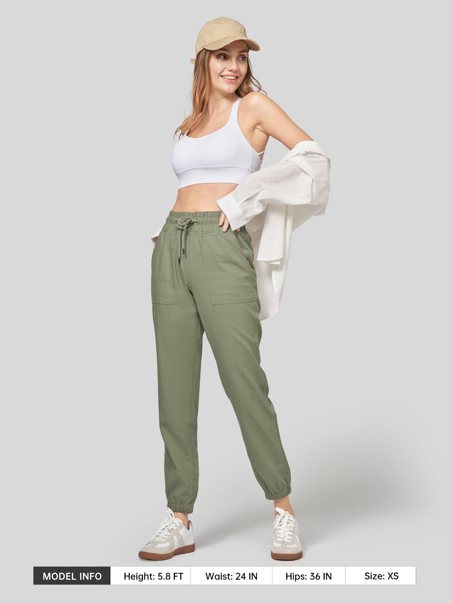 Women's Cotton Linen Joggers - Image 71