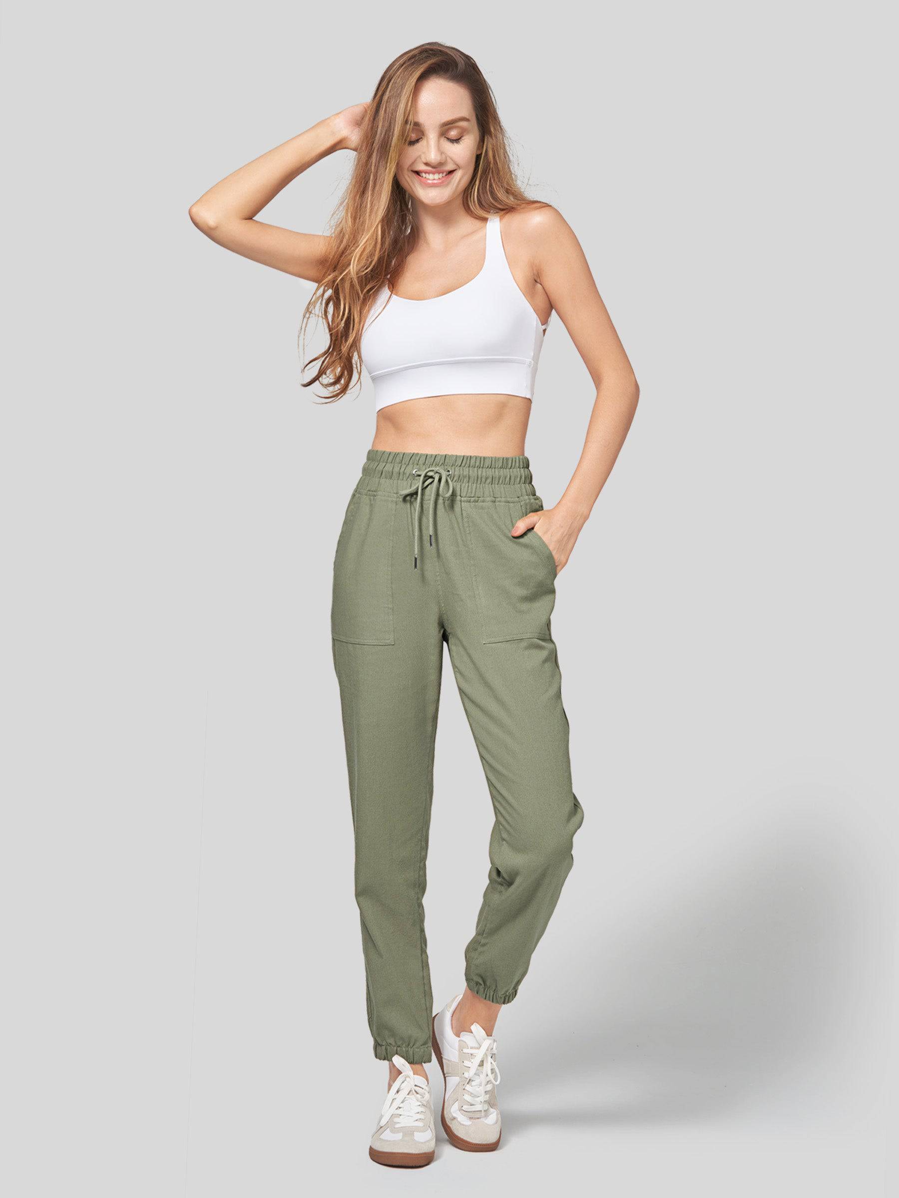 Women's Cotton Linen Joggers - Image 70