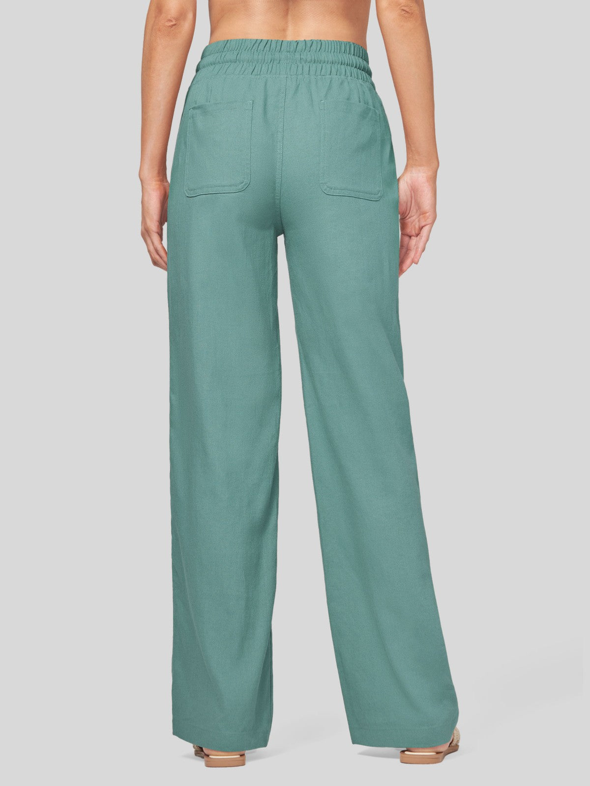 Women's Cotton Linen Easy Wide-Leg Pants - Image 19