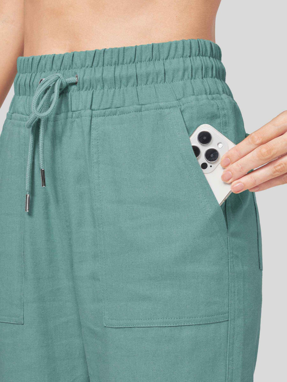 Women's Cotton Linen Easy Wide-Leg Pants - Image 21