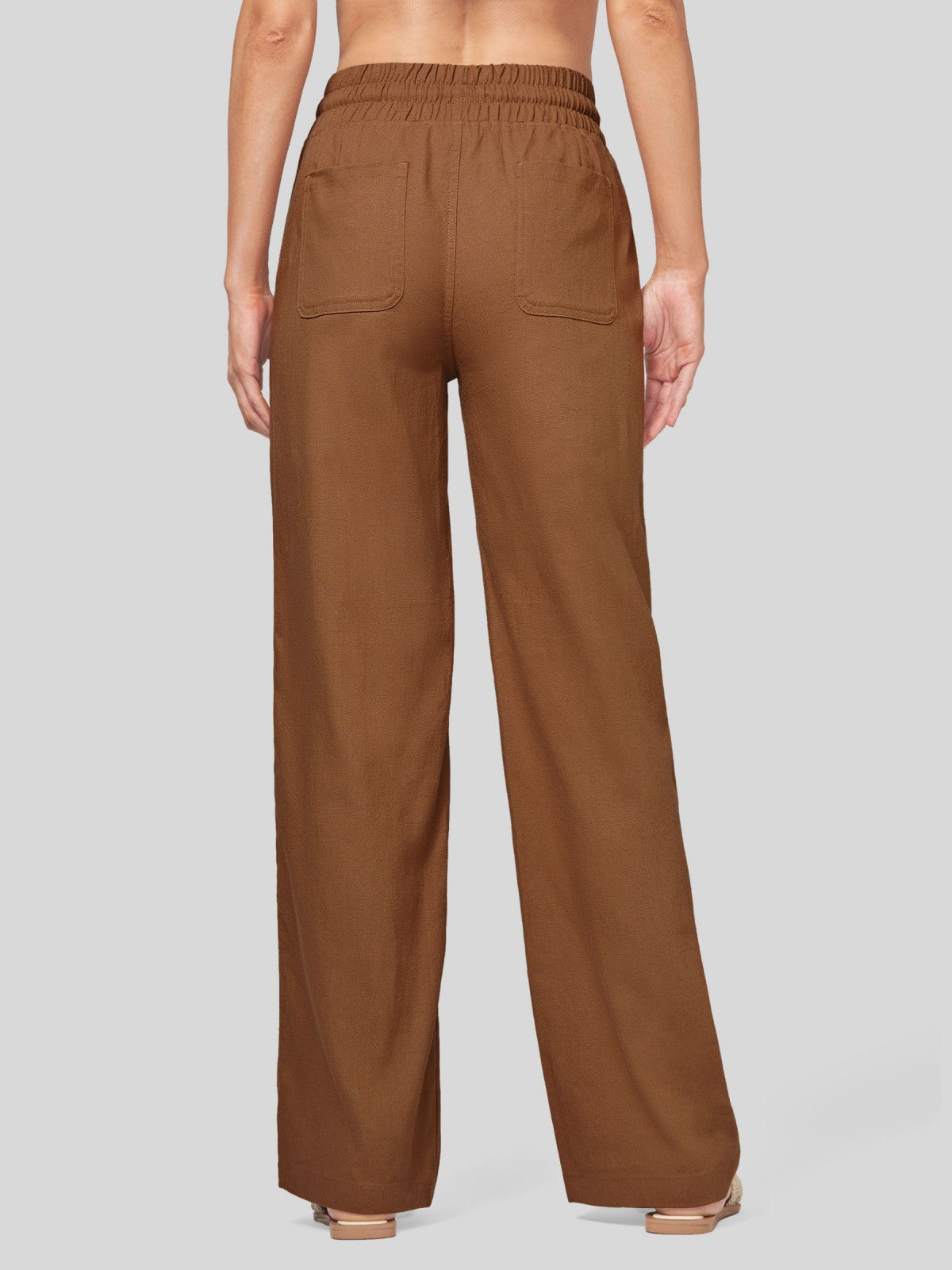 Women's Cotton Linen Easy Wide-Leg Pants - Image 32