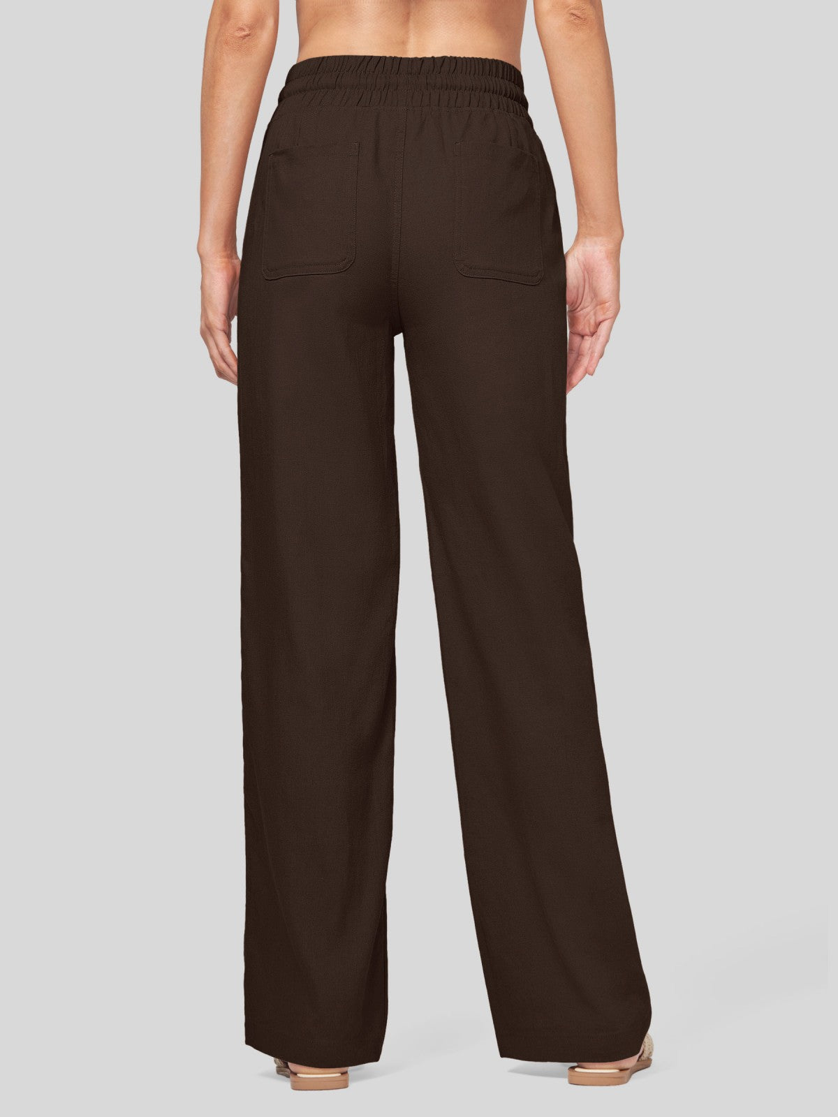 Women's Cotton Linen Easy Wide-Leg Pants - Image 38
