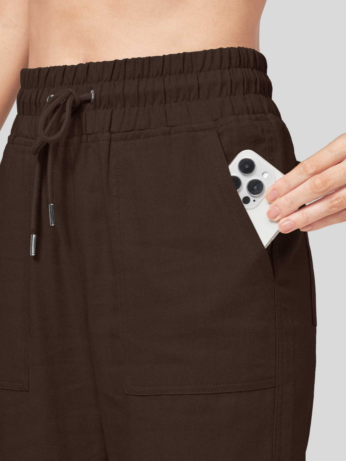 Women's Cotton Linen Easy Wide-Leg Pants - Image 39