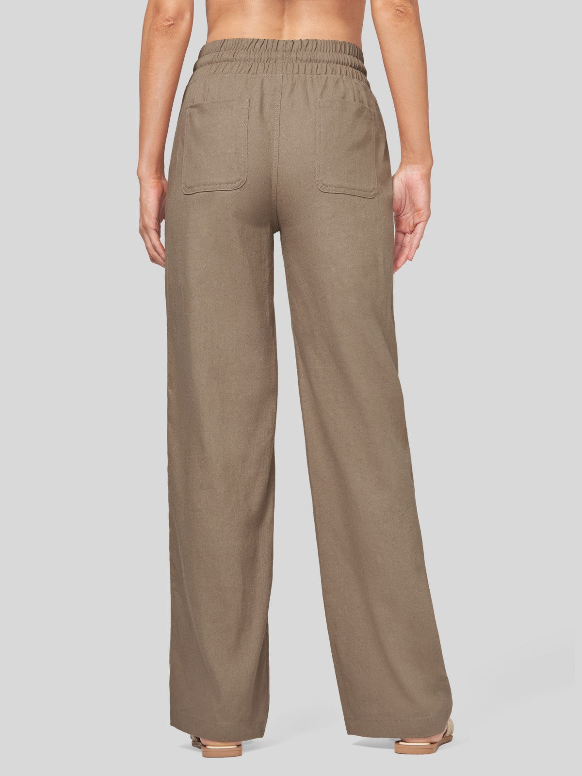 Women's Cotton Linen Easy Wide-Leg Pants - Image 2