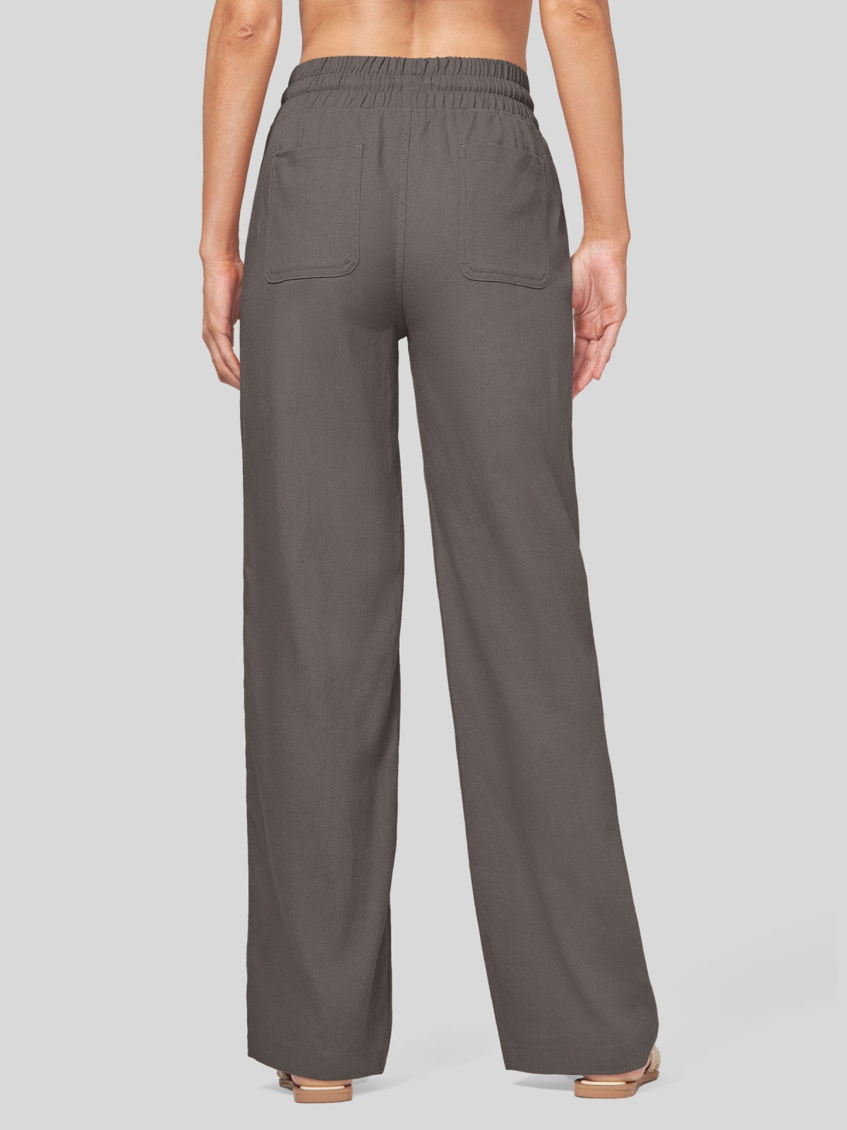 Women's Cotton Linen Easy Wide-Leg Pants - Image 56