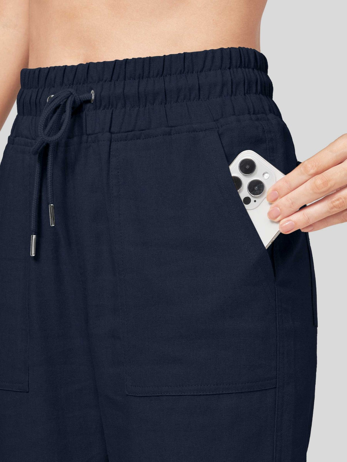 Women's Cotton Linen Easy Wide-Leg Pants - Image 63