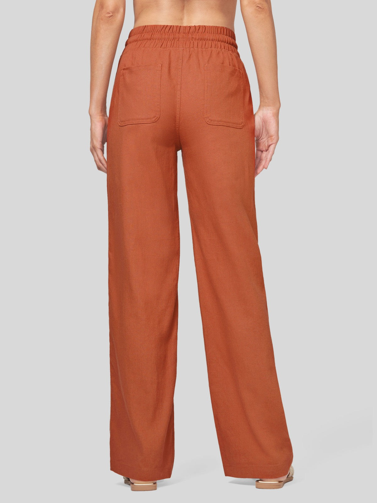 Women's Cotton Linen Easy Wide-Leg Pants - Image 68