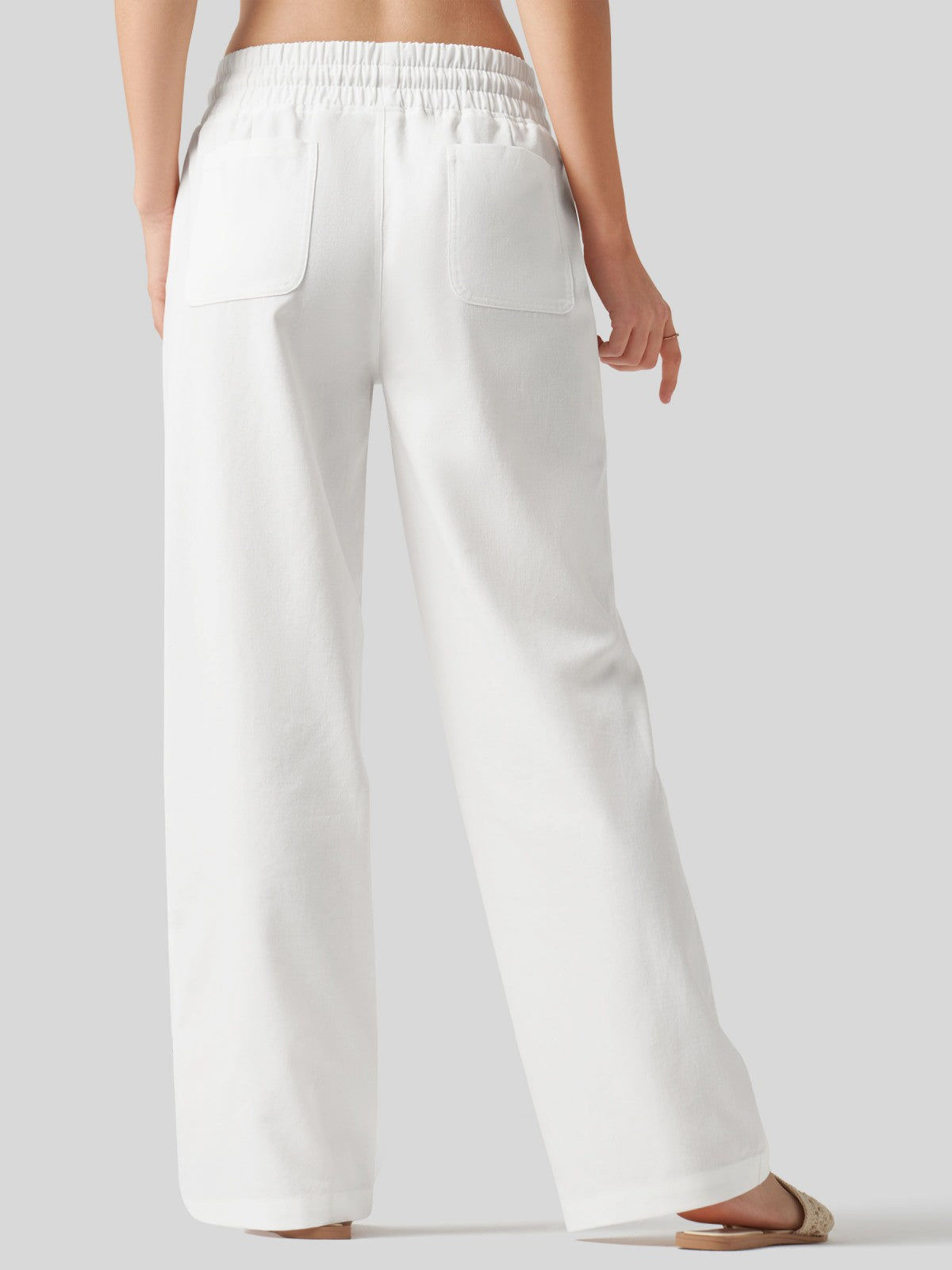 Women's Cotton Linen Easy Wide-Leg Pants - Image 92