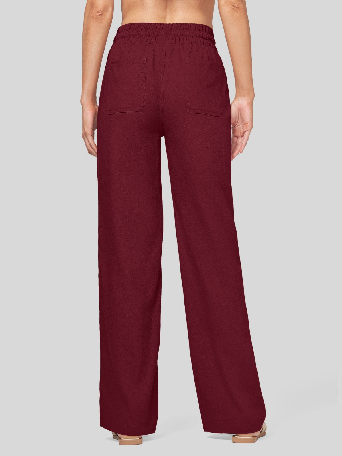 Women's Cotton Linen Easy Wide-Leg Pants - Image 98