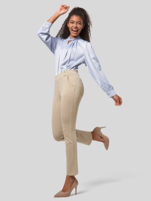 Women's Cropped Yoga Dress Pants
