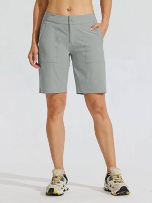 Women's Knee-Length Golf Shorts 9 Inch
