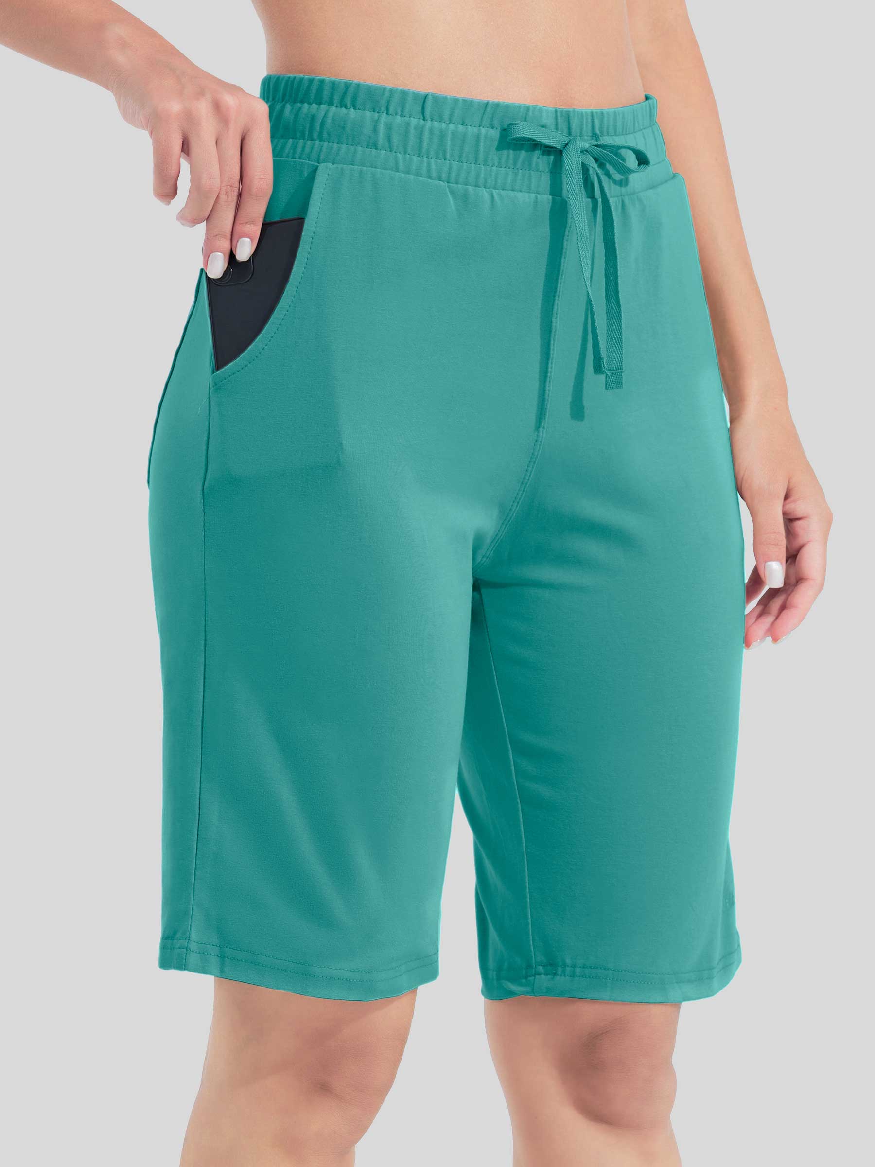 Women's Cotton Bermuda Shorts — Lounging & Casual - Image 35