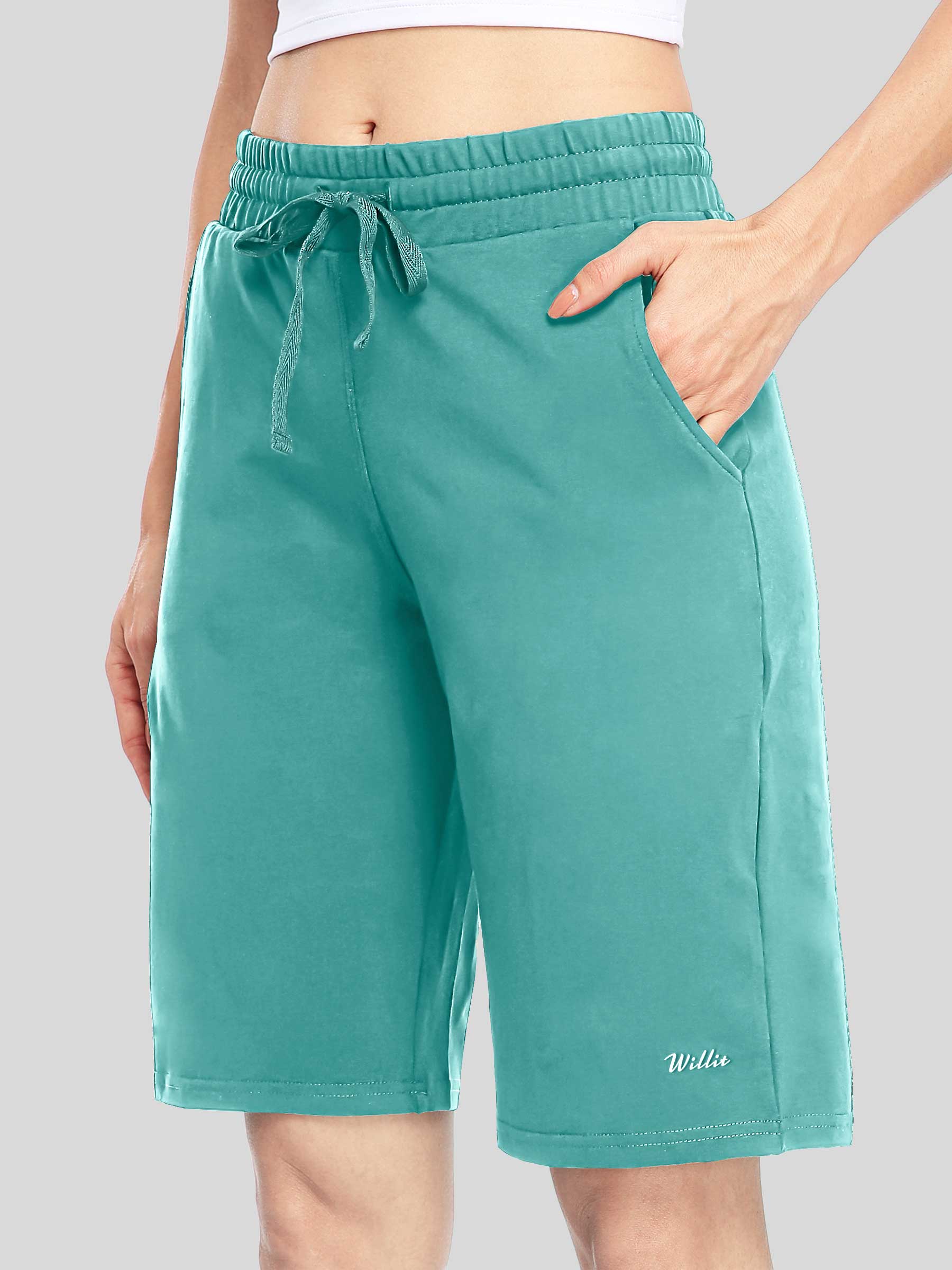Women's Cotton Bermuda Shorts — Lounging & Casual - Image 36