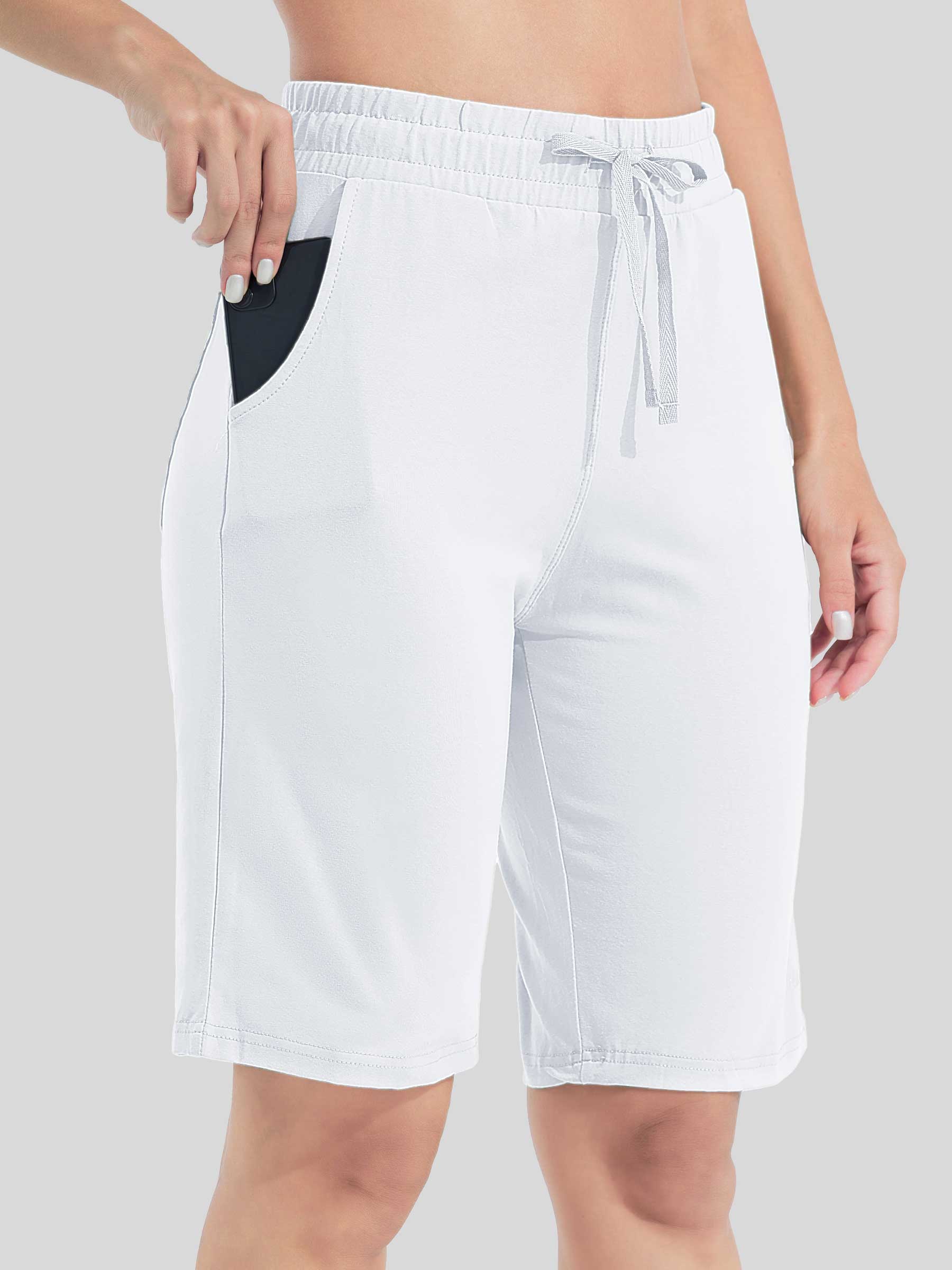 Women's Cotton Bermuda Shorts — Lounging & Casual - Image 26