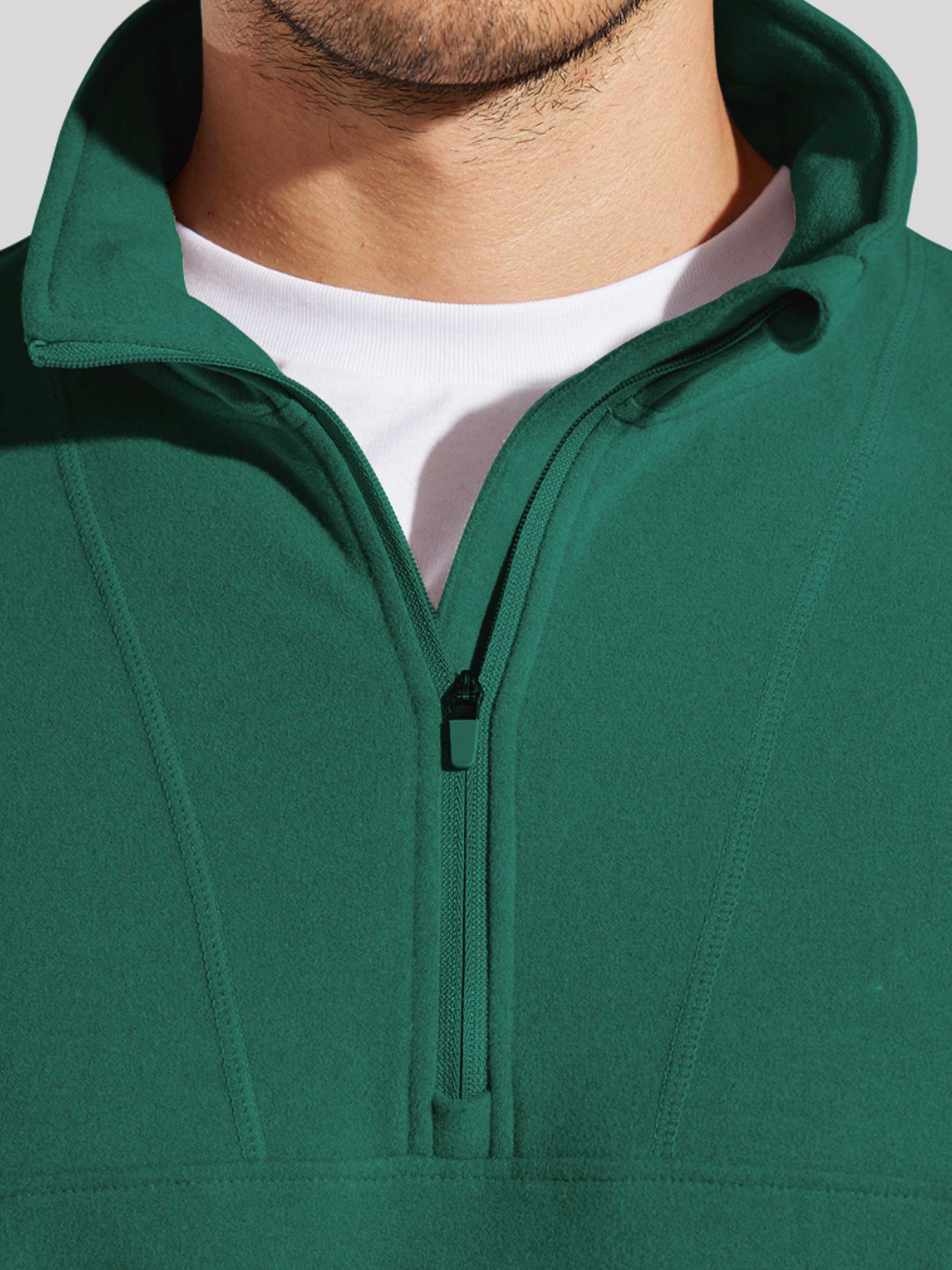 Men's Fleece Pullover Quarter Zip - Image 45