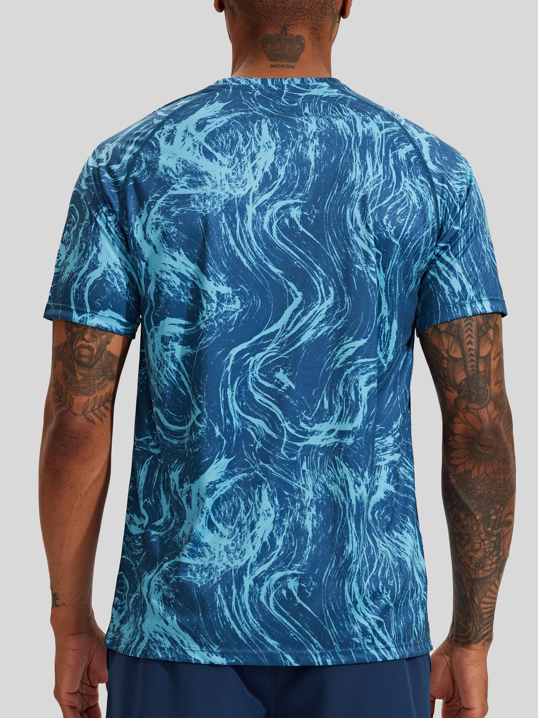 Men's Sun Protection Crew Neck T-Shirt - Image 63