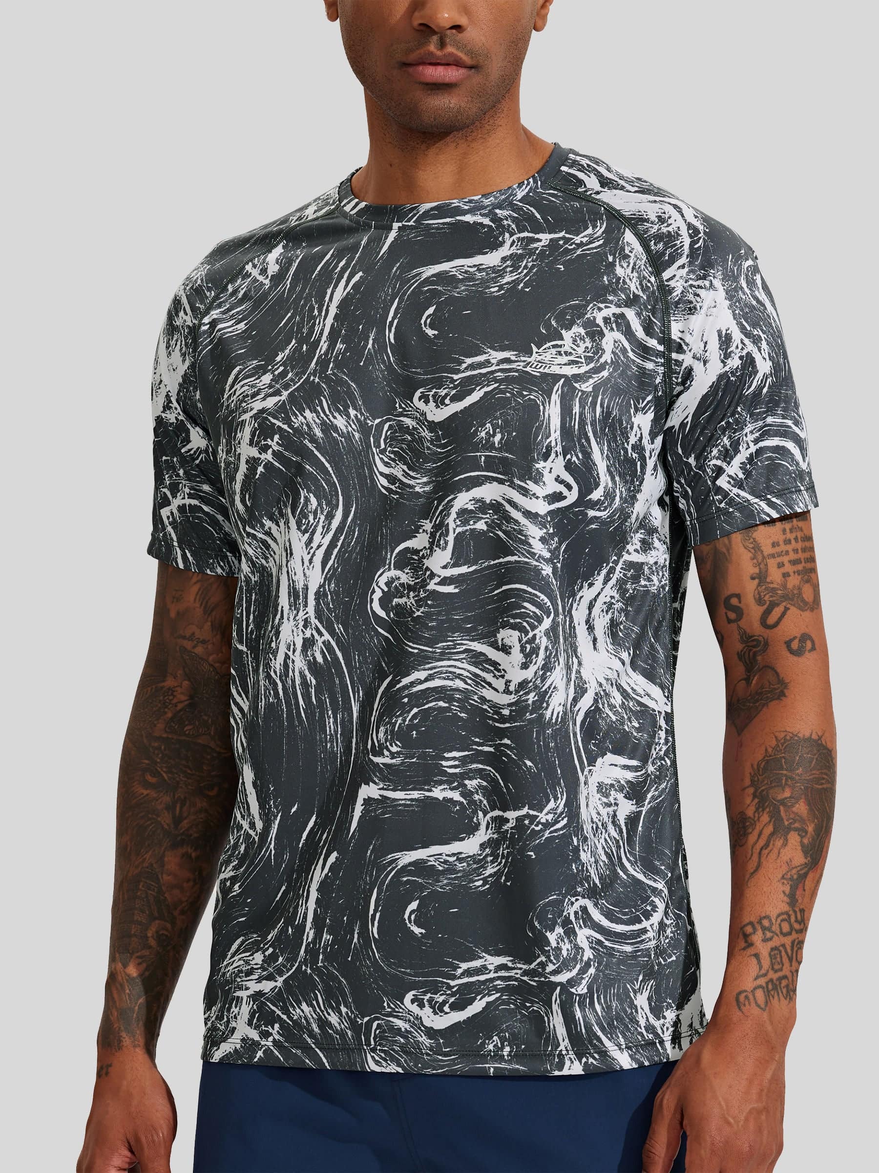 Men's Sun Protection Crew Neck T-Shirt - Image 64