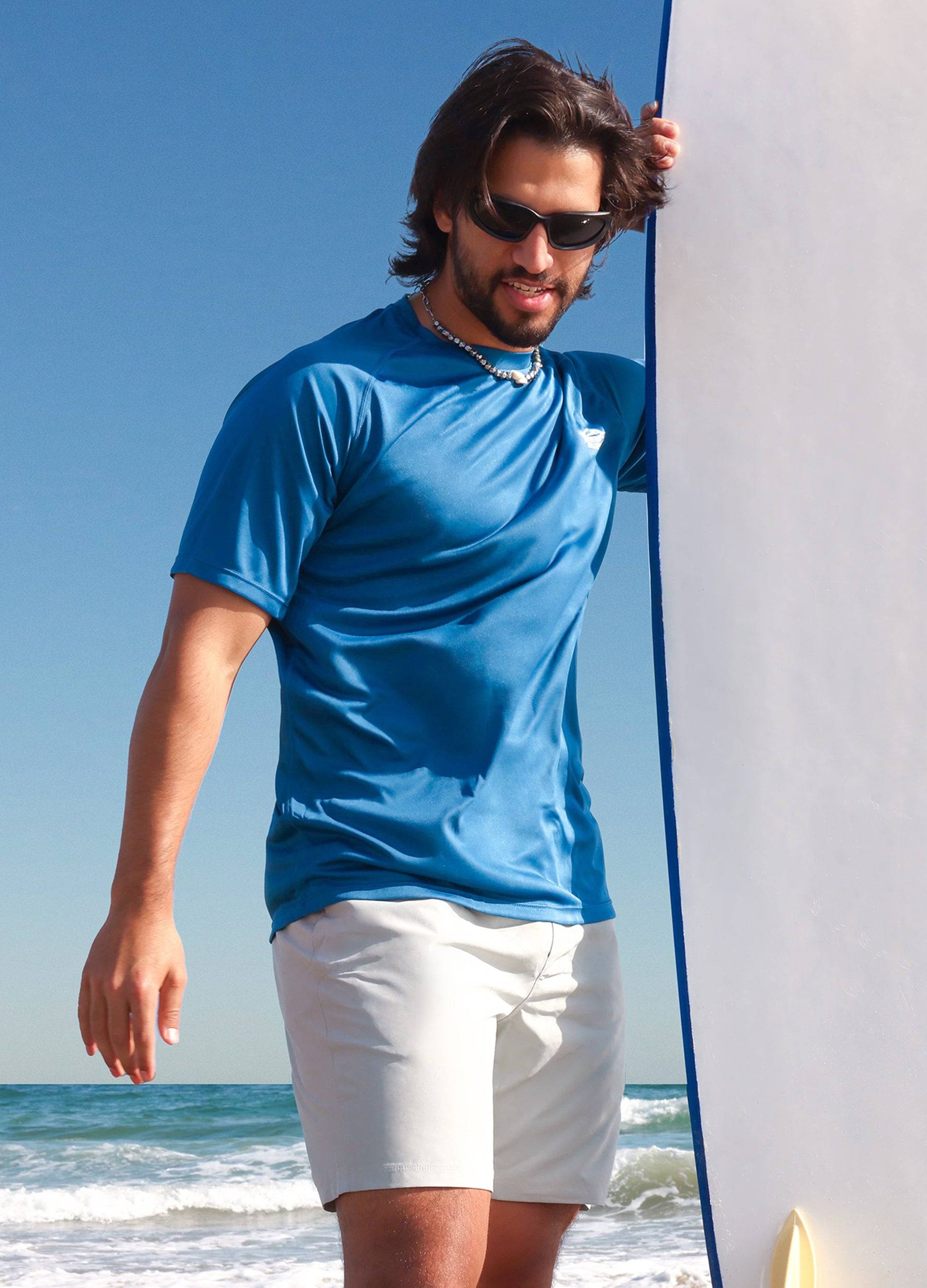 Men's Sun Protection Crew Neck T-Shirt - Image 7