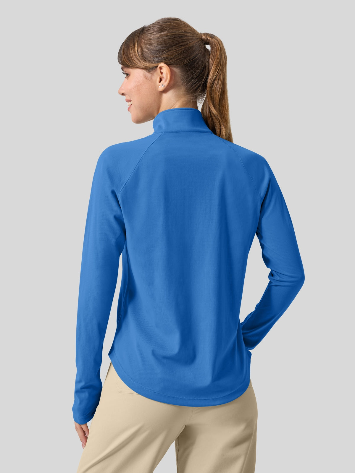 Women's Aero Sun Long Sleeve Zip Polo Shirt UPF 50+ - Image 22