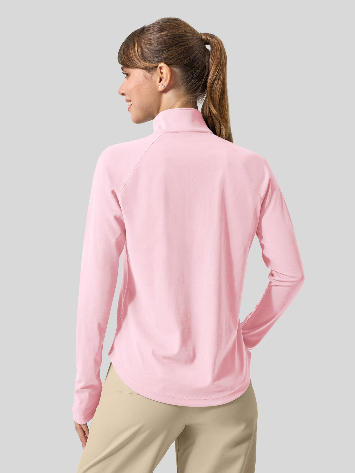Women's Aero Sun Long Sleeve Zip Polo Shirt UPF 50+ - Image 42
